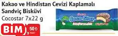 COCOSTAR KAKAO VE HİNDİSTAN CEVİZİ KAPLAMALI SANDVİÇ BİSKÜVİ